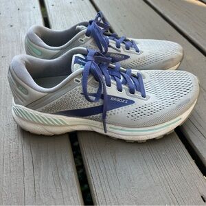 Brooks Adrenaline GTS 22 1203531B045 | Silver Purple Mint | Size 8 EU 39